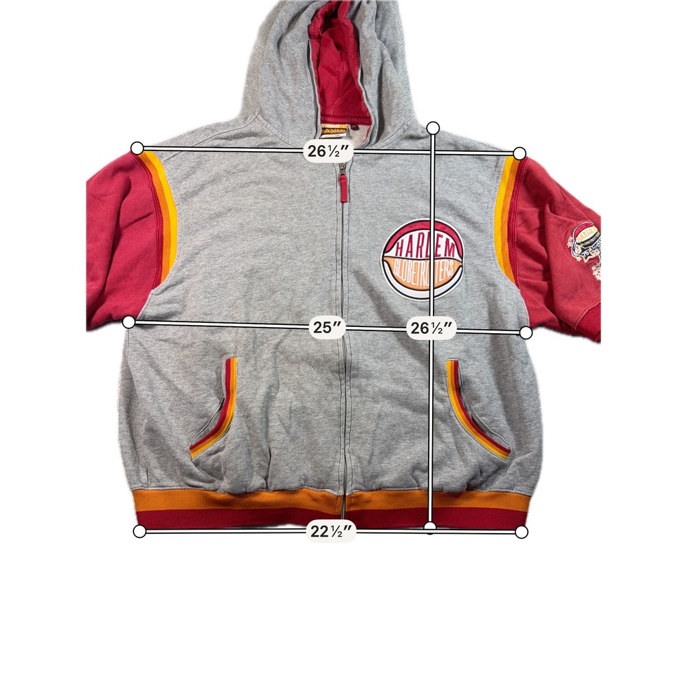 Vtg Platinum FUBU Harlem Globetrotters Hoodie Mens XL… - Gem